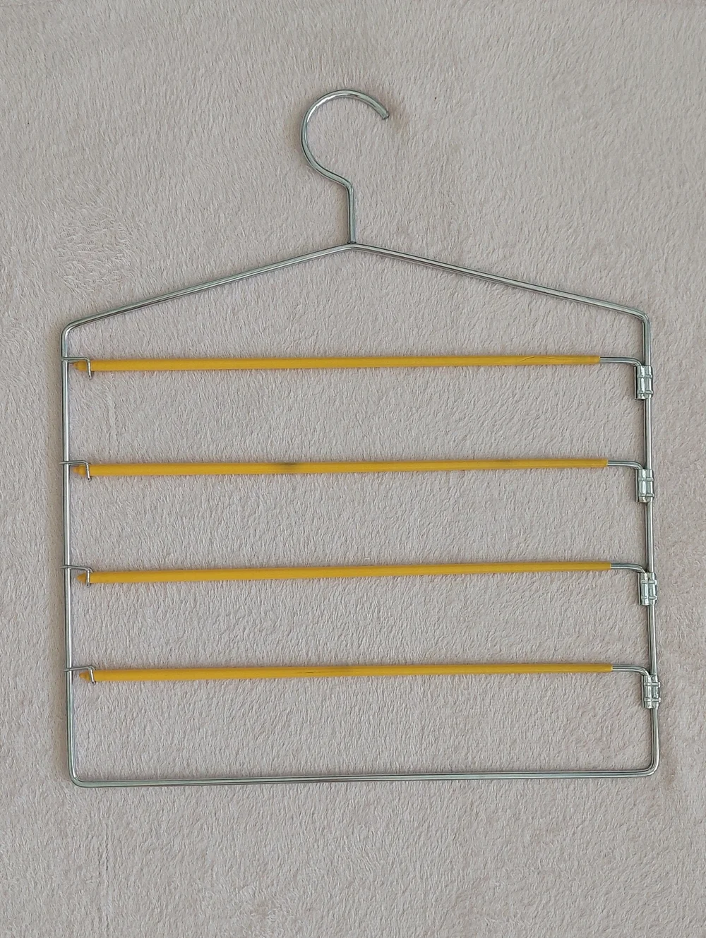 Set of Two 4-tier Swing-Arm Metal Pant Hangers NWOT